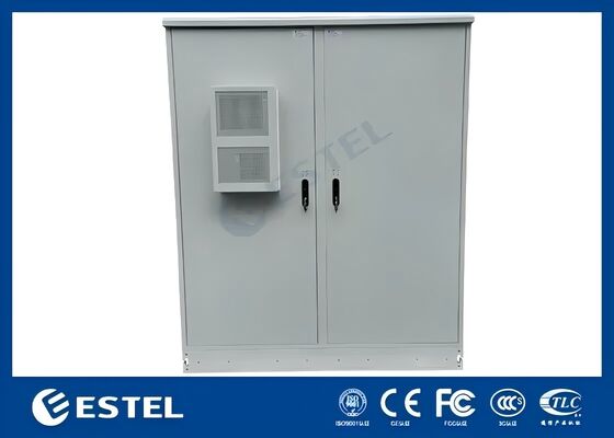 42U Dual Compartment Outdoor Cabinet for Telecom Critical Infrastructure