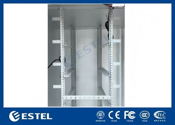 42U Dual Compartment Outdoor Cabinet for Telecom Critical Infrastructure