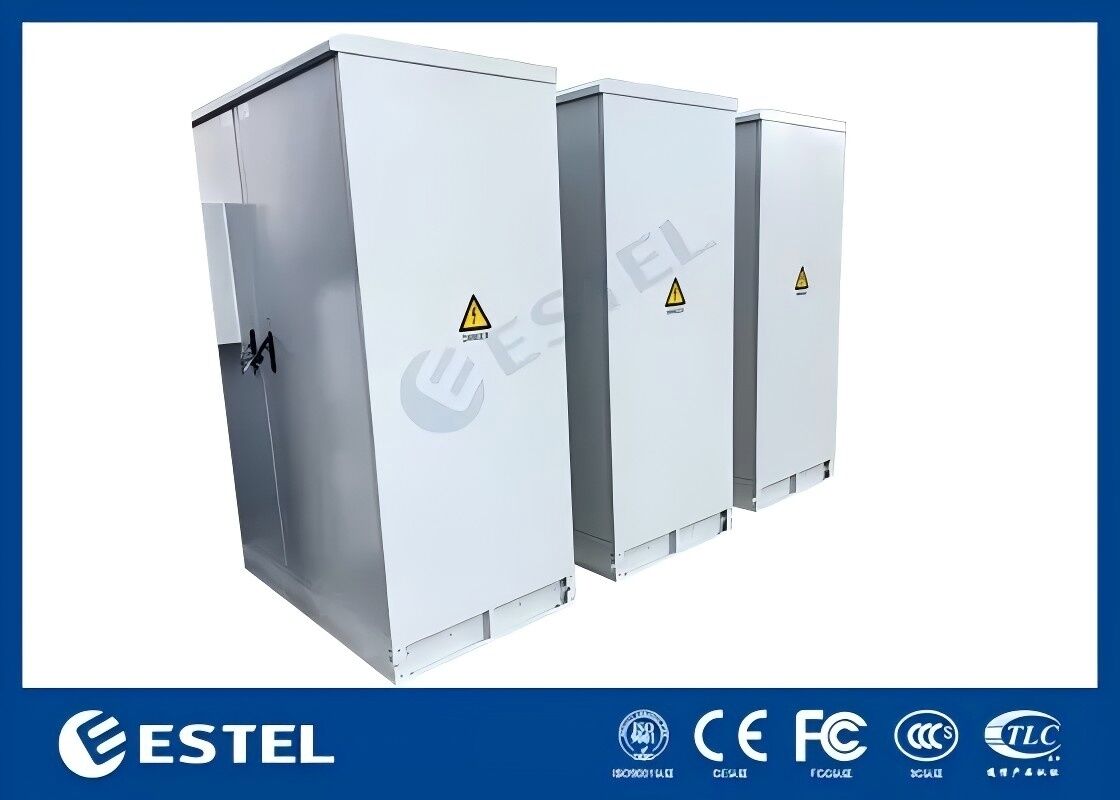 42U Dual Compartment Outdoor Cabinet for Telecom Critical Infrastructure